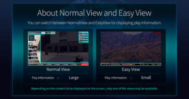 About Normal View and Easy View